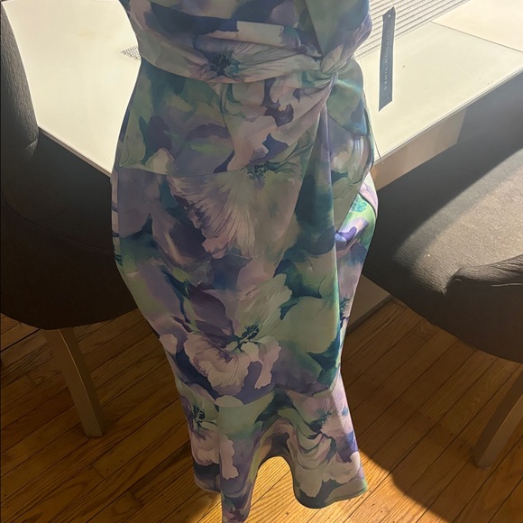 👑👑👑 NWT London Times 🩵🩷Floral Dress - Picture 3 of 8